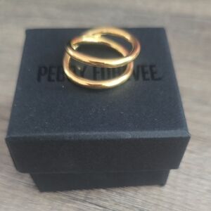 Gold Double Band Ring